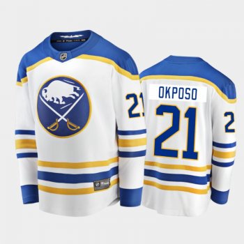 Buffalo Sabres Kyle Okposo #21 Away White 2020-21 Breakaway Player Jersey