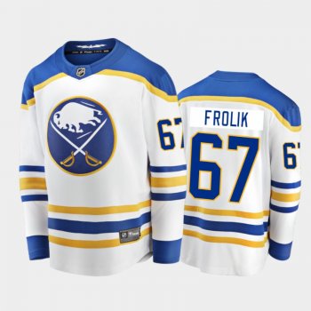 Buffalo Sabres Michael Frolik #67 Away White 2020-21 Breakaway Player Jersey