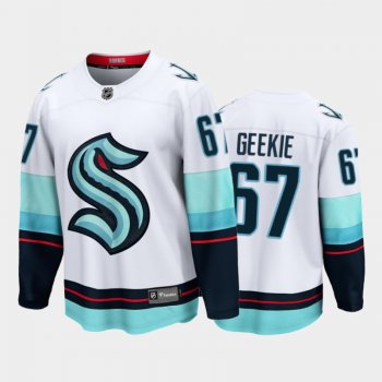 Seattle Kraken #67 Morgan Geekie Away White 2021-22 32nd Club Jersey