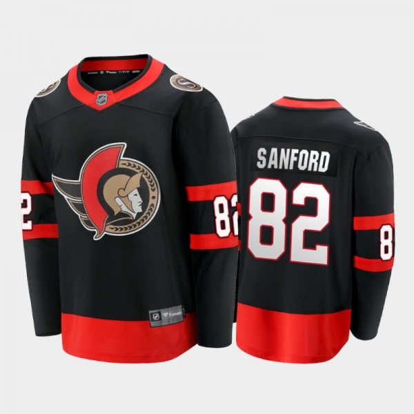 Zach Sanford Ottawa Senators Home Black 2021-22 Player Jersey