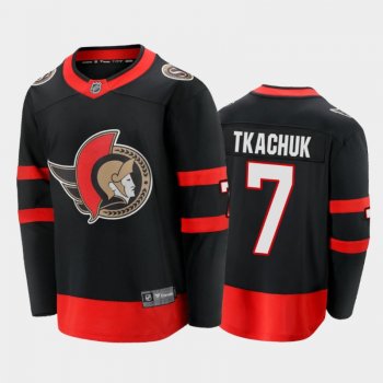 Ottawa Senators Brady Tkachuk #7 Home Black 2020-21 Premier Jersey