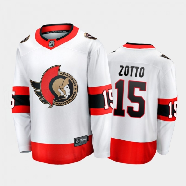 Senators Michael Del Zotto #15 Away 2021 White Player Jersey