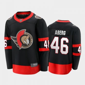 Senators Pontus Aberg #46 Home 2021 Black Player Jersey