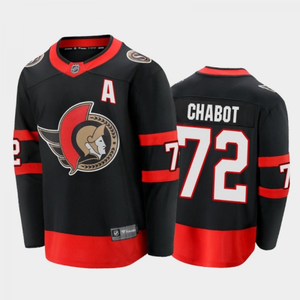 Ottawa Senators Thomas Chabot #72 Home Black 2020-21 Premier Jersey