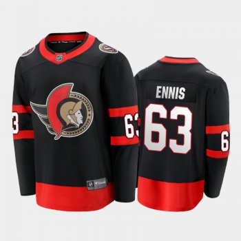 Senators Tyler Ennis #63 Home 2021-22 Black Jersey