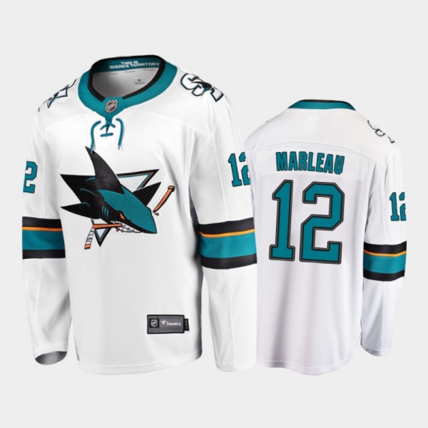 San Jose Sharks Patrick Marleau #12 Away White 2020-21 Breakaway Player Jersey