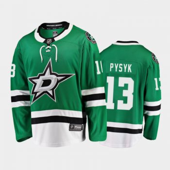 Men's Dallas Stars Mark Pysyk #13 Home Green 2020-21 Breakaway Player Jersey