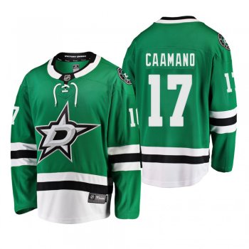 Dallas Stars Nick Caamano #17 Home Breakaway Player Kelly Green Jersey