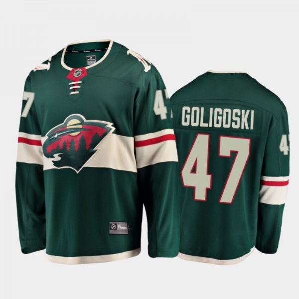 Minnesota Wild #47 Alex Goligoski Home Green 2021 Player Jersey