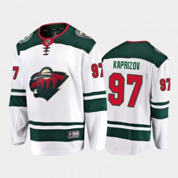 Minnesota Wild Kirill Kaprizov #97 Away White Breakaway Player Jersey