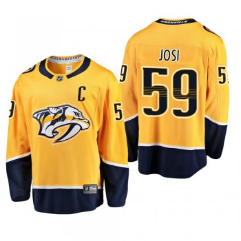 Men's Nashville Predators Roman Josi #59 Home Gold Breakaway Player Cheap Jersey