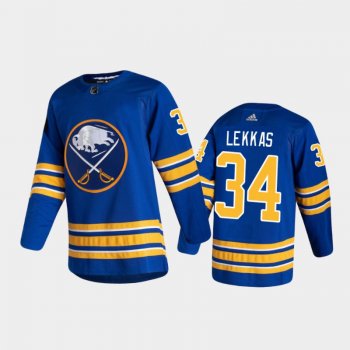 Buffalo Sabres Stefanos Lekkas #34 Home Royal 2020-21 Authentic Jersey