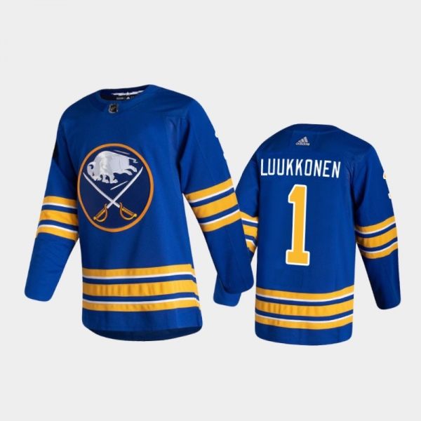 Buffalo Sabres Ukko-Pekka Luukkonen #1 Home Royal 2020-21 Authentic Jersey