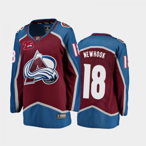 Women's 2020-21 Colorado Avalanche Alex Newhook #18 Home Jersey - Burgundy