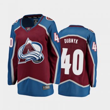 Women's 2020-21 Colorado Avalanche Devan Dubnyk #40 Home Jersey - Burgundy