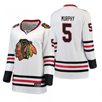 Women's Connor Murphy #5 Chicago Blackhawks Away Breakaway Player White Bargain Jersey