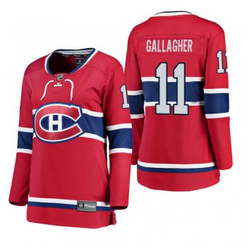 Women's Brendan Gallagher #11 Montreal Canadiens Home Breakaway Player Red Bargain Jersey