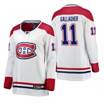 Women's Brendan Gallagher #11 Montreal Canadiens Away Breakaway Player White Bargain Jersey