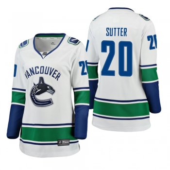 Women's Brandon Sutter #20 Vancouver Canucks Away Breakaway Player White Bargain Jersey