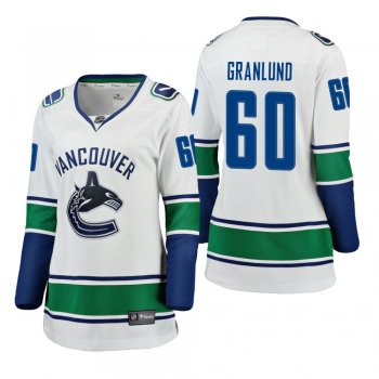 Women's Markus Granlund #60 Vancouver Canucks Away Breakaway Player White Bargain Jersey