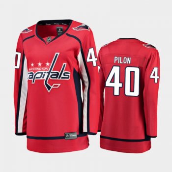 Women's 2020-21 Washington Capitals Garrett Pilon #40 Home Jersey - Red