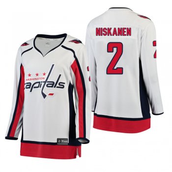 Women's Matt Niskanen #2 Washington Capitals Away Breakaway Player White Bargain Jersey