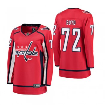 Women's Travis Boyd #72 Washington Capitals Home Breakaway Player Red Bargain Jersey