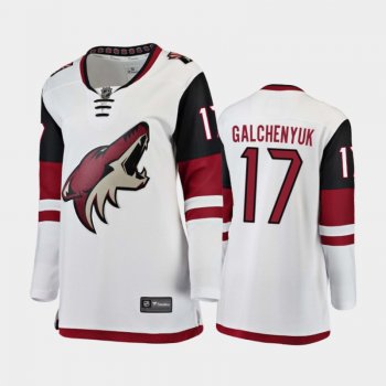 Women's Arizona Coyotes Alex Galchenyuk #17 Away 2021-22 Jersey White