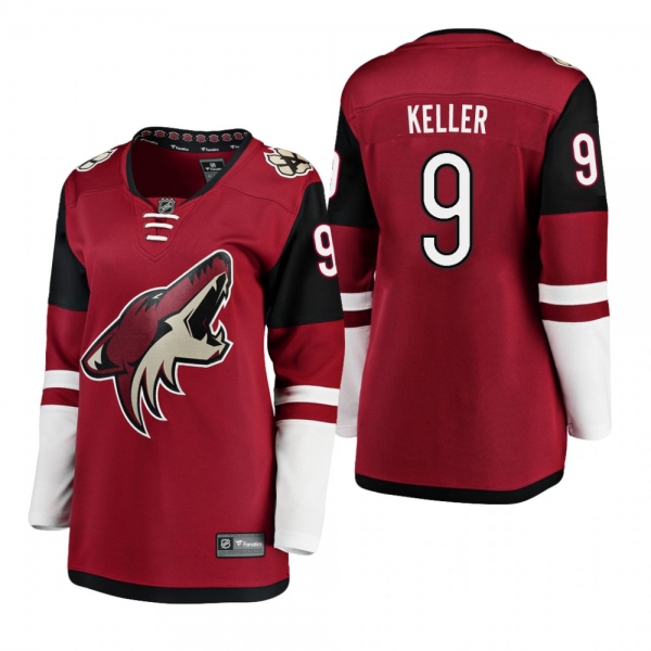 Women's Clayton Keller #9 Arizona Coyotes Home Breakaway Player Red Bargain Jersey