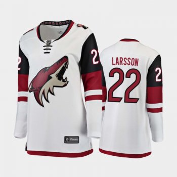 Women's 2020-21 Arizona Coyotes Johan Larsson #22 Away Breakaway Player Jersey - White