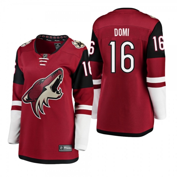 Women's Max Domi #16 Arizona Coyotes Home Breakaway Player Red Bargain Jersey