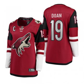 Women's Shane Doan #19 Arizona Coyotes Home Breakaway Retired Garnet Bargain Jersey