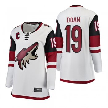 Women's Shane Doan #19 Arizona Coyotes Away Breakaway Retired White Bargain Jersey