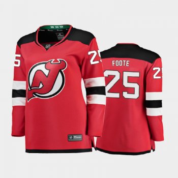 Women's 2020-21 New Jersey Devils Nolan Foote #25 Home Jersey - Red