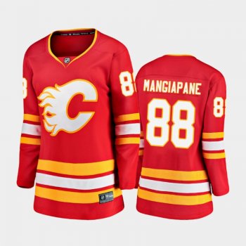 Women's 2020-21 Calgary Flames Andrew Mangiapane #88 Home Premier Breakaway Jersey - Red