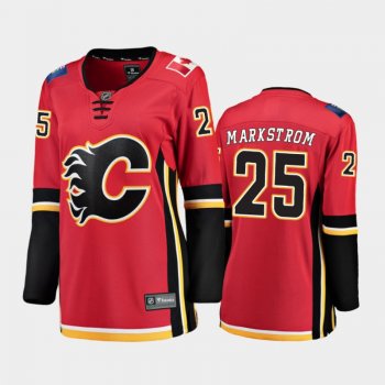 Women's 2020-21 Calgary Flames Jacob Markstrom #25 Home Breakaway Player Jersey - Red