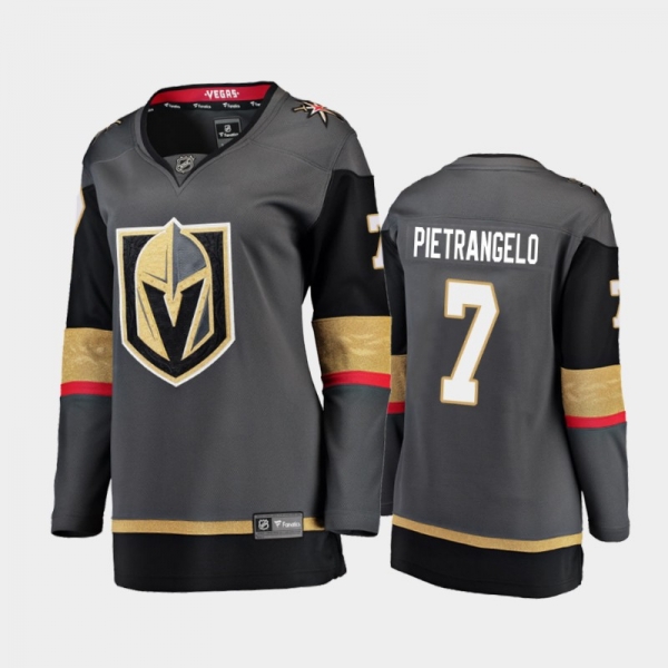 Women's 2020-21 Vegas Golden Knights Alex Pietrangelo #7 Home Breakaway Player Jersey - Black