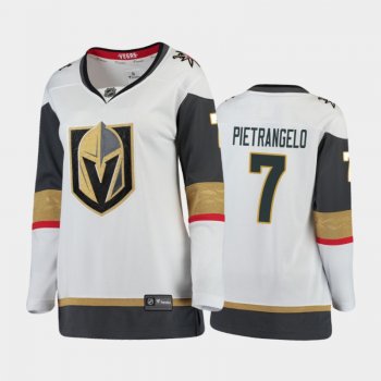 Women's 2020-21 Vegas Golden Knights Alex Pietrangelo #7 Away Breakaway Player Jersey - White