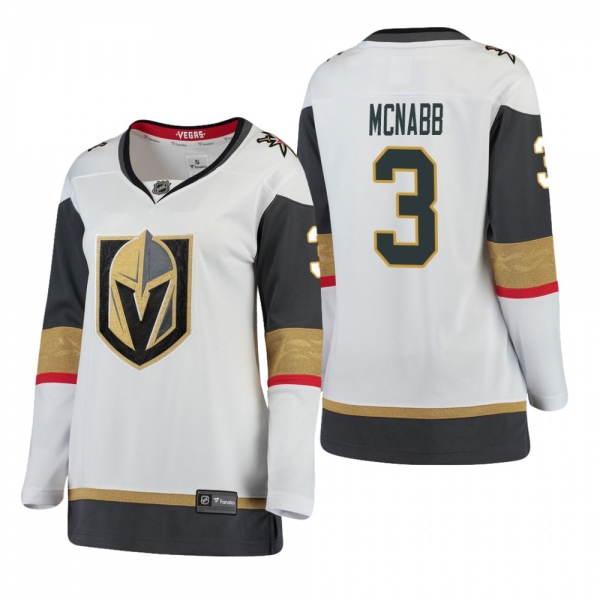 Women's Brayden McNabb Vegas Golden Knights Away White Breakaway Player Cheap Jersey