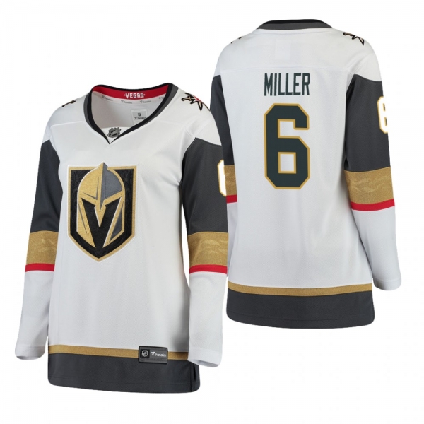 Women's Colin Miller Vegas Golden Knights Away White Breakaway Player Cheap Jersey