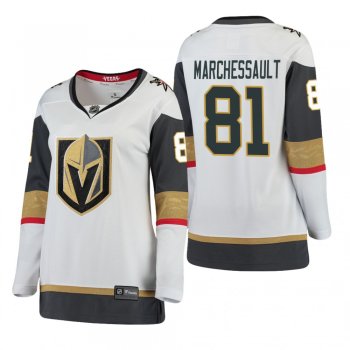 Women's Jonathan Marchessault #81 Vegas Golden Knights Away Breakaway Player White Jersey