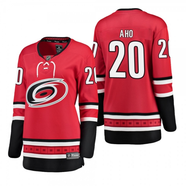 Women's Sebastian Aho #20 Carolina Hurricanes Home Breakaway Player Red Bargain Jersey