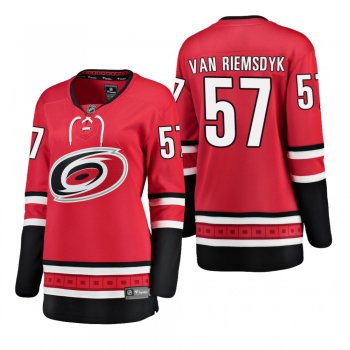 Women's Trevor van Riemsdyk #57 Carolina Hurricanes Home Breakaway Player Red Bargain Jersey