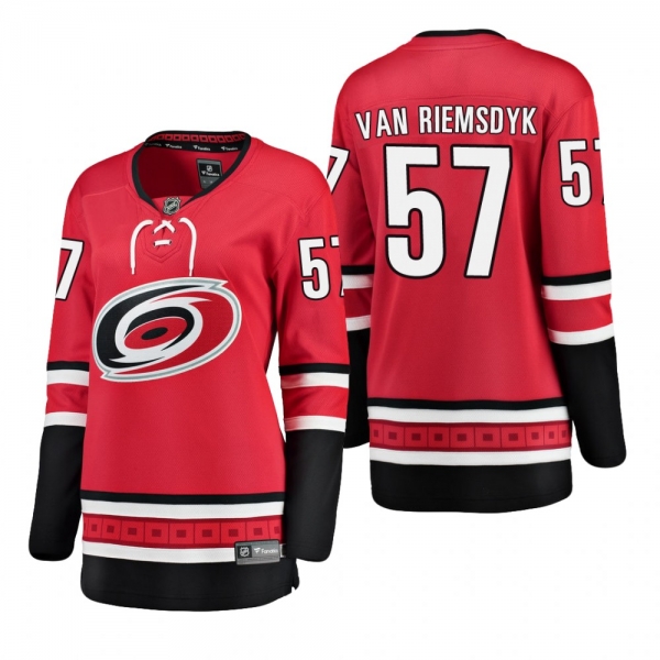 Women's Trevor van Riemsdyk #57 Carolina Hurricanes Home Breakaway Player Red Bargain Jersey