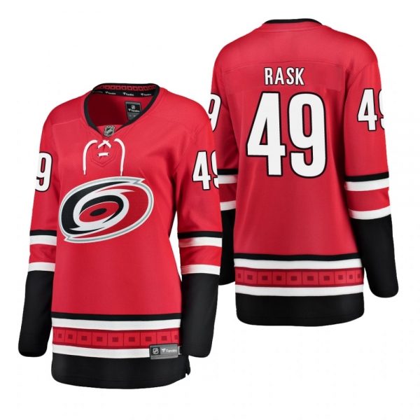 Women's Victor Rask #49 Carolina Hurricanes Home Breakaway Player Red Bargain Jersey