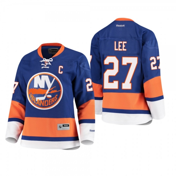 Women's Anders Lee Islanders Home Royal Premier Player Jersey Low-Priced