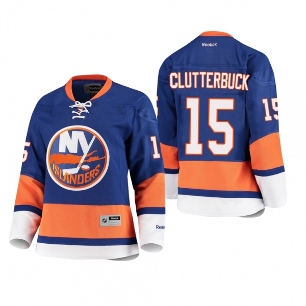 Women's Cal Clutterbuck New York Islanders Home Royal Premier Player Cheap Jersey