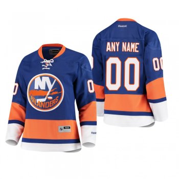 Women's New York Islanders Custom #00 Home Premier Player Royal Jersey