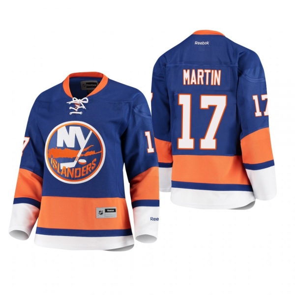 Women's Matt Martin Islanders Home Royal Premier Player Jersey Low-Priced