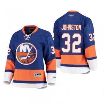 Women's Ross Johnston Islanders Home Royal Premier Player Jersey Low-Priced